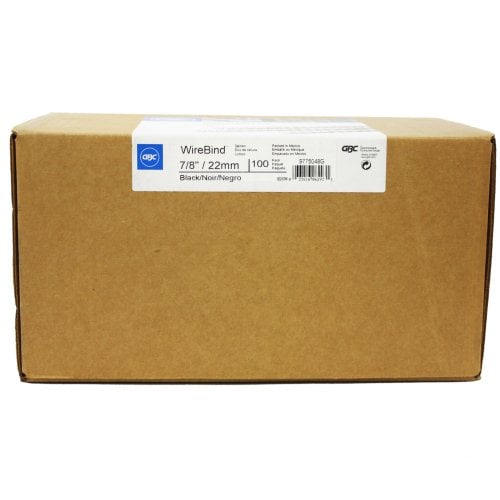 GBC Premium Black 7/8" 2:1 Twin Loop Wire - 9775048