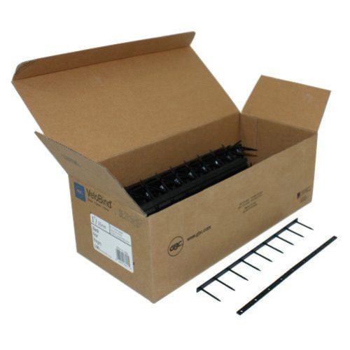 GBC Premium Black 1" x 8.5" Velobind Binding Strips - 9741110
