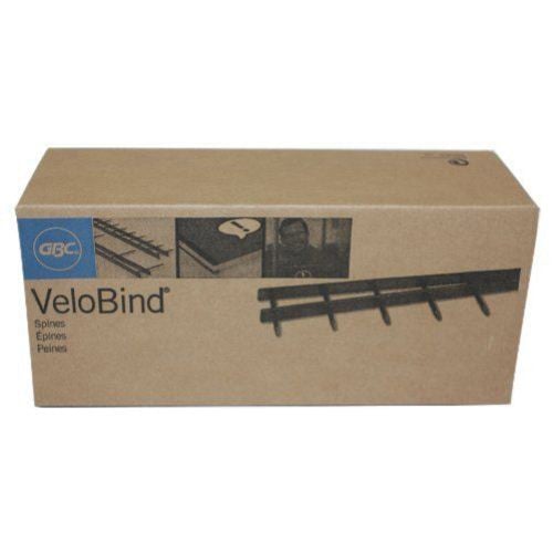 GBC Premium Black 1" x 8.5" Velobind Binding Strips - 9741110