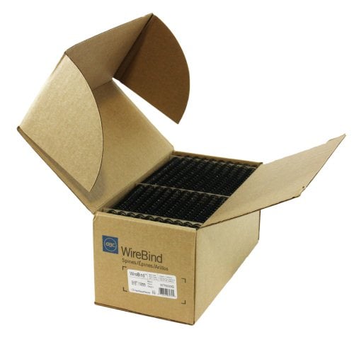 GBC Premium Black 9/16" 3:1 Twin Loop Wire - 9775033