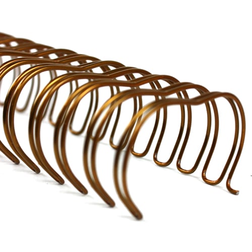 GBC Premium Bronze 1-1/4" Twin Loop Wire - 9774032