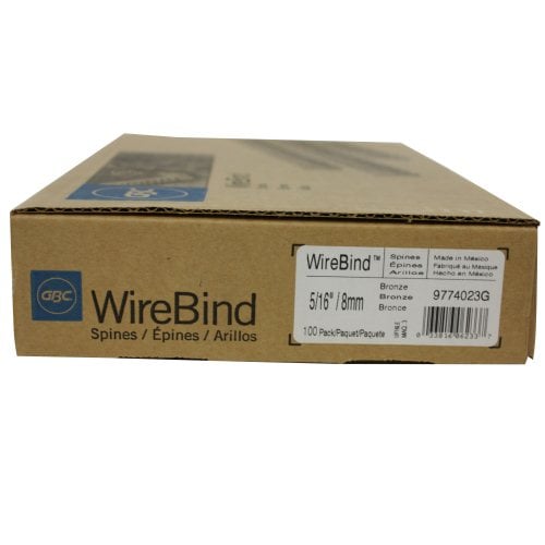 GBC Premium Bronze 5/16" 3:1 Twin Loop Wire - 9774023