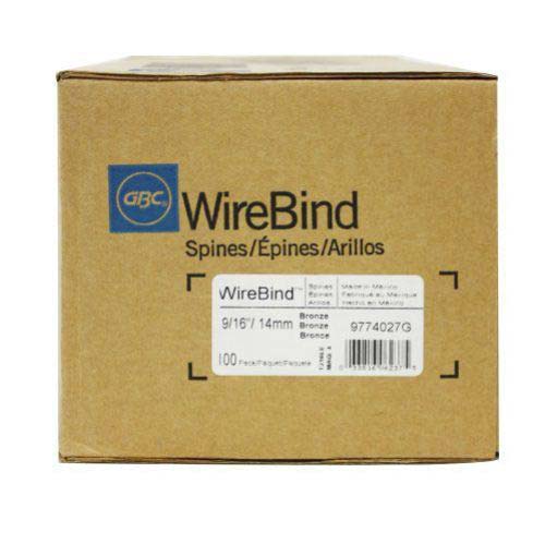GBC Premium Bronze 9/16" 3:1 Twin Loop Wire - 9774027