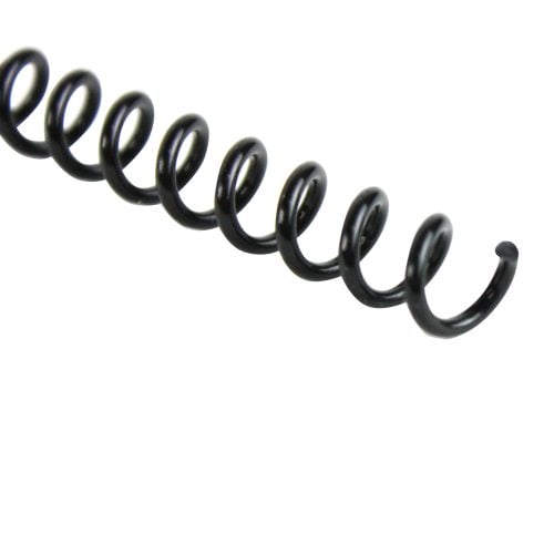 GBC Premium ColorCoil 6mm Black Spiral Coils - 10 Boxes (100/Box) - Clearance Sale