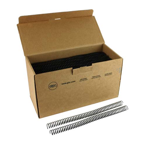 GBC Premium ColorCoil Black Spiral Coils