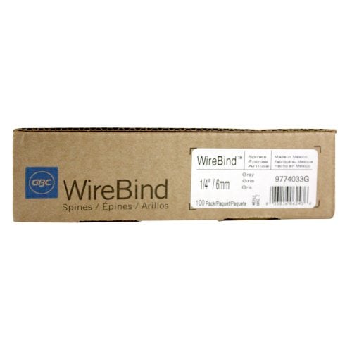 GBC Premium Gray 1/4" 3:1 Twin Loop Wire - 9774033