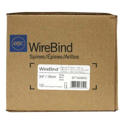 GBC Premium Gray 3/4" 2:1 Twin Loop Wire - 9774040 - Clearance Sale