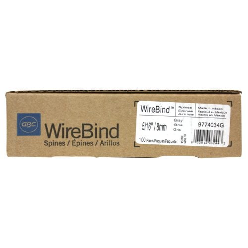 GBC Premium Gray 5/16" 3:1 Twin Loop Wire - 9774034
