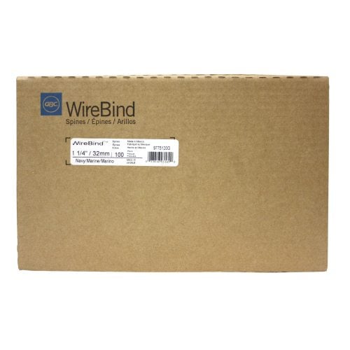 GBC Premium Navy 1-1/4" Twin Loop Wire - 9775120