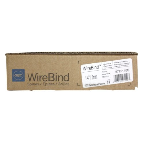 GBC Premium Navy 1/4" 3:1 Twin Loop Wire - 9775110