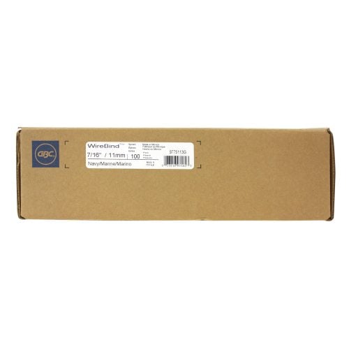 GBC Premium Navy 7/16" 3:1 Twin Loop Wire - 9775113