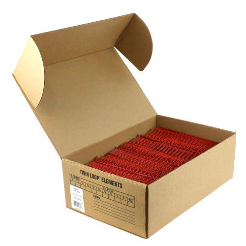 GBC Premium Red 1-1/4" Twin Loop Wire - 9665213