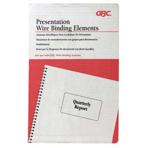 GBC Premium Red 1" 2:1 Twin Loop Wire - 9775056