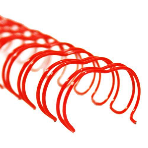 GBC Premium Red 3/4" 2:1 Twin Loop Wire - 9775046