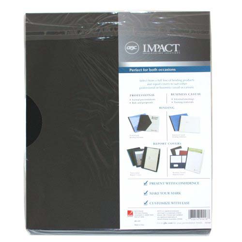 GBC Premium Rigid Black Poly Binding Covers - 2001891