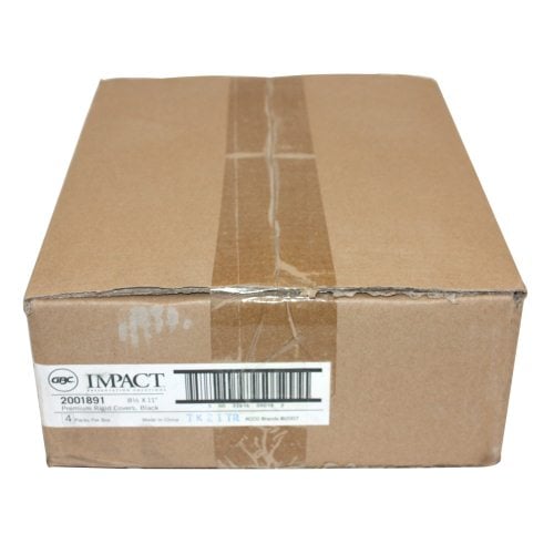 GBC Premium Rigid Black Poly Binding Covers - 2001891
