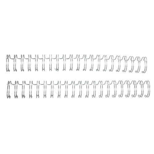 GBC Premium Silver 3/4" 2:1 Twin Loop Wire - 9775047