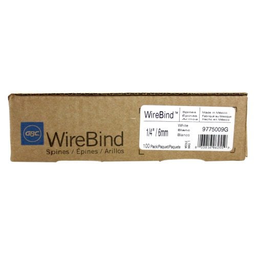 GBC Premium White 1/4" 3:1 Twin Loop Wire - 9775009