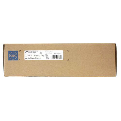 GBC Premium White 7/16" 3:1 Twin Loop Wire - 9775024