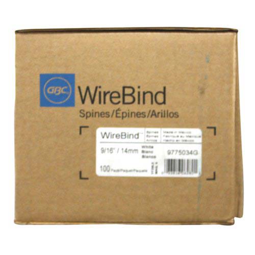 GBC Premium White 9/16" 3:1 Twin Loop Wire - 9775034