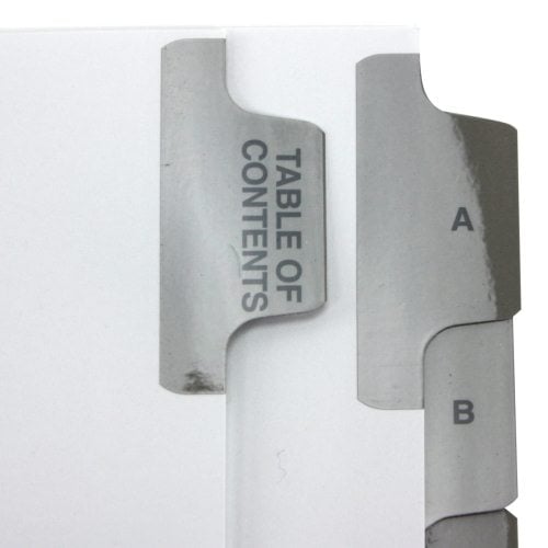 GBC Preprinted Tenth Cut Alphabet Index Tabs A thru J - 8210711