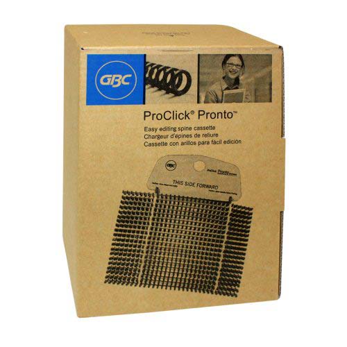 GBC Proclick Pronto 5/16" Black Cassettes 100pk - 2515700
