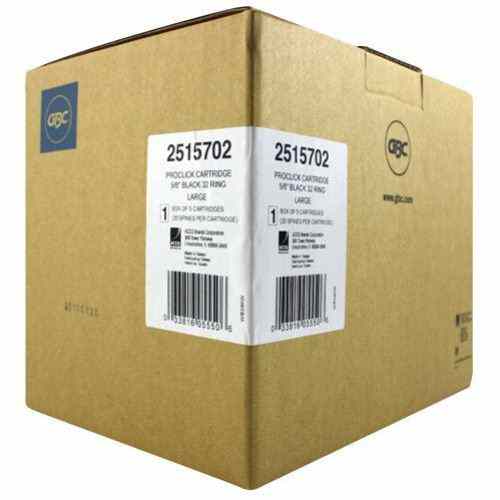 GBC Proclick Pronto 5/8" Black Cassettes 100pk - 2515702