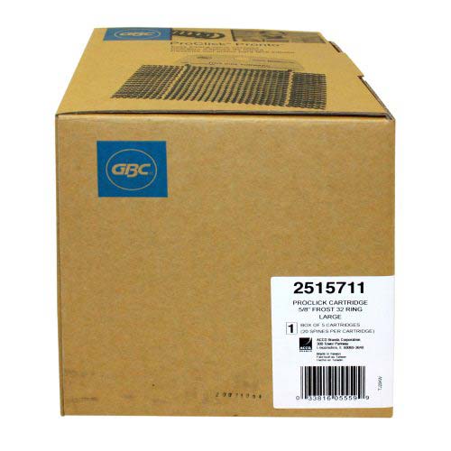 GBC Proclick Pronto 5/8" Frost Cassettes 100pk - 2515711