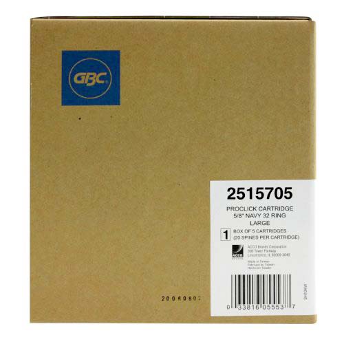 GBC Proclick Pronto 5/8" Navy Cassettes 100pk - 2515705 - Clearance Sale