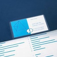 GBC Self-Adhesive Side Load Business Card Pockets - 2020014