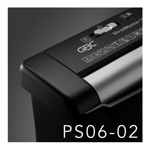 GBC ShredMaster PS06-02 6-Sheet Level P-2 Strip-Cut Shredder - 1757402