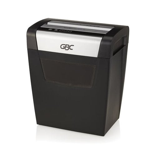 P-4 cross-cut shredder destroying confidential documents