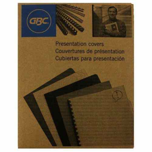 GBC Sky Blue Grain 8.75" x 11.25" Covers w Window 100 sets - 2000400