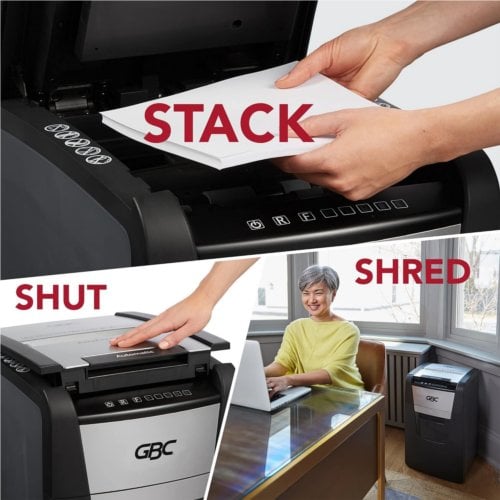 GBC Stack and Shred 150M AutoFeed Level P-5 Micro-Cut Shredder - WSM1757605
