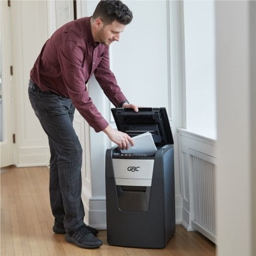 GBC Stack and Shred 150X AutoFeed Level P-4 Cross-Cut Shredder - WSM1757604