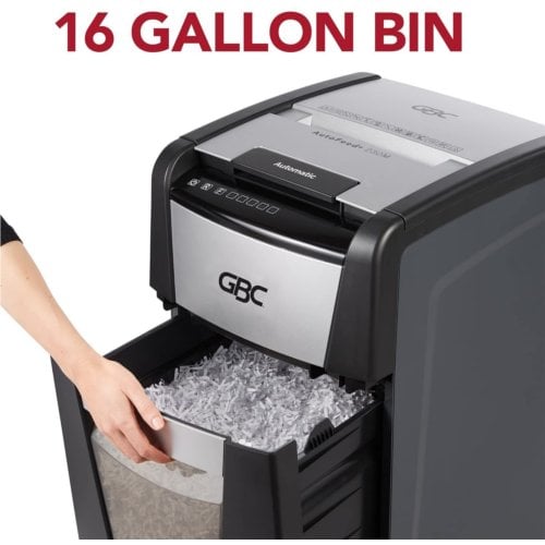 GBC Stack and Shred 230X AutoFeed Level P-4 Cross-Cut Shredder - WSM1757606