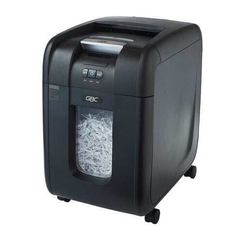 GBC Stack-and-Shred 230X Level P-4 Auto Feed Cross-Cut Shredder - 1757573