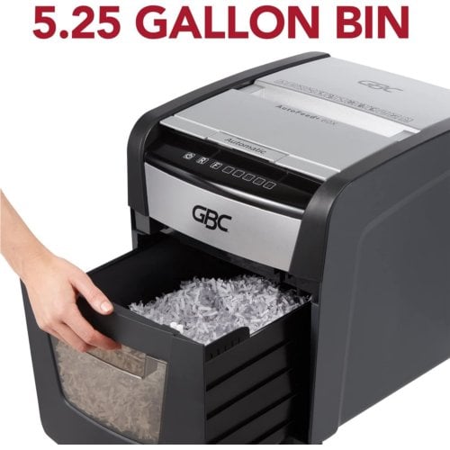 GBC Stack and Shred 60X AutoFeed Level P-4 Cross-Cut Shredder - WSM1757601