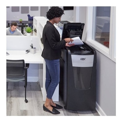 GBC Stack-and-Shred 750M Level P-5 Auto Feed Micro-Cut Shredder - 1758578