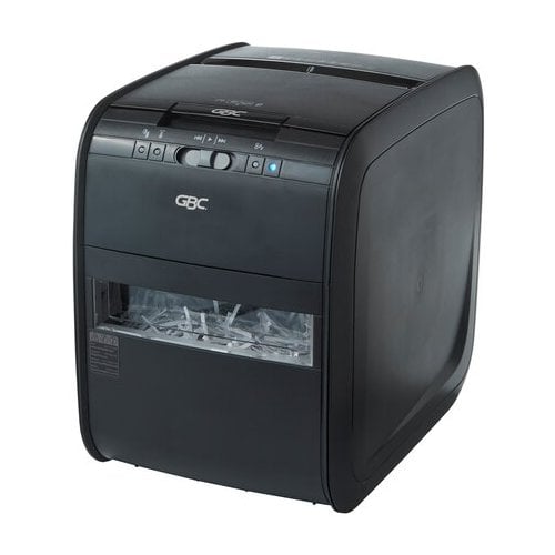 GBC Stack-and-Shred 80X Level P-3 Auto Feed Cross-Cut Shredder - 1757574