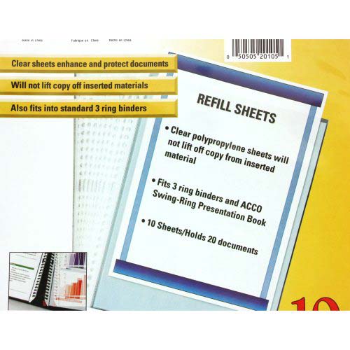 GBC Swing-Ring Sheet Protectors - A7020105