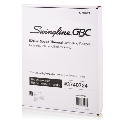 GBC Swingline EZUse Letter Size Speed Thermal Pouches
