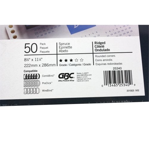GBC Twill Spruce Presentation Covers  8.75" x 11.25" Covers 50pk - 25340 - Clearance Sale