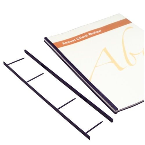 GBC Premium Black Velobind 4pin Reclosable Binding Strips