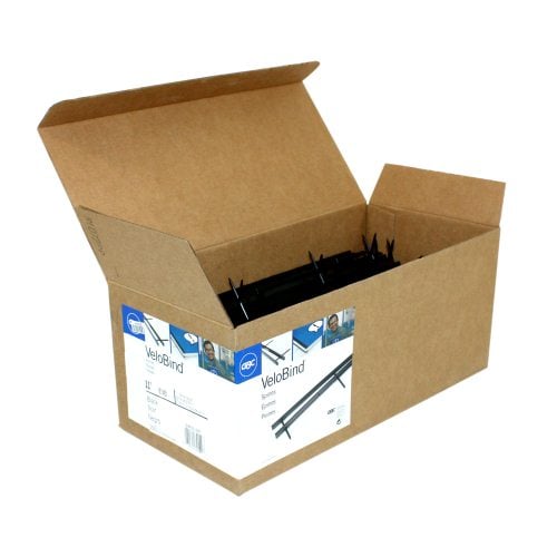 GBC Premium Black Velobind 4pin Reclosable Binding Strips