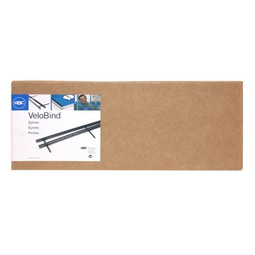 GBC Premium Black Velobind 4pin Reclosable Binding Strips