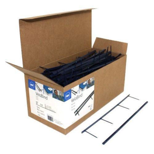 GBC Premium Navy Velobind 4pin Reclosable Binding Strips 100pk - 9760106
