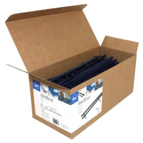 GBC Premium Navy Velobind 4pin Reclosable Binding Strips 100pk - 9760106