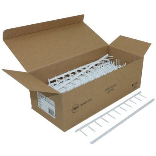 GBC Premium White 1" x 11" 11-Pin Velobind Strips - 9741019