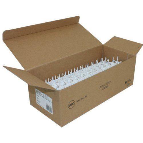GBC Premium White 1" x 11" 11-Pin Velobind Strips - 9741019